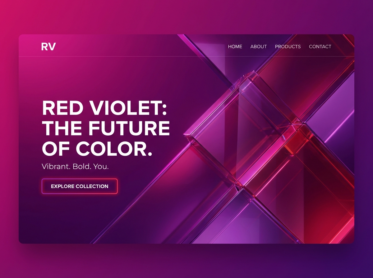 Unleash Your Vision with the Perfect Gradient-Enabled Red Violet Color Website website preview