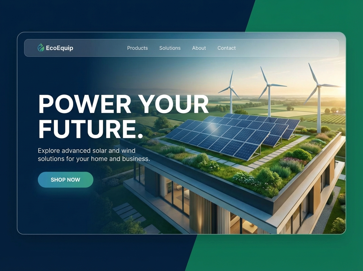 Build a High-Converting Website for Your Renewable Energy Equipment Sales website preview