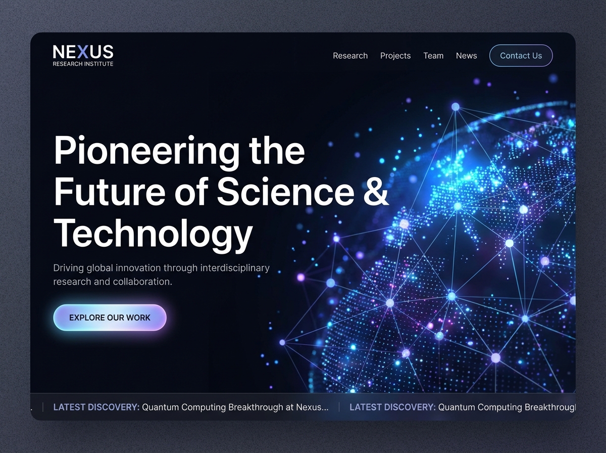 Build a Professional Research Website website preview