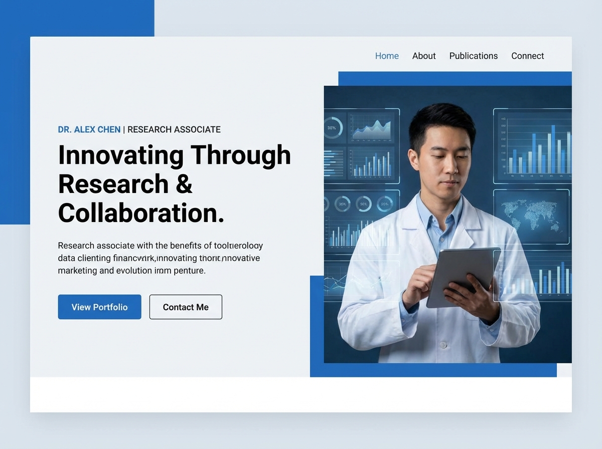 Build Your Professional Research Associate Website Today website preview