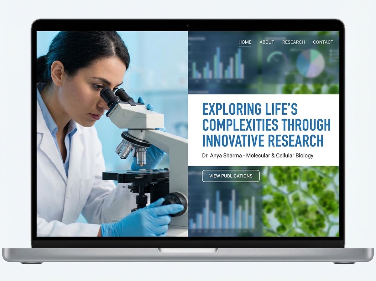 Build Your Professional Research Biologist Website website preview