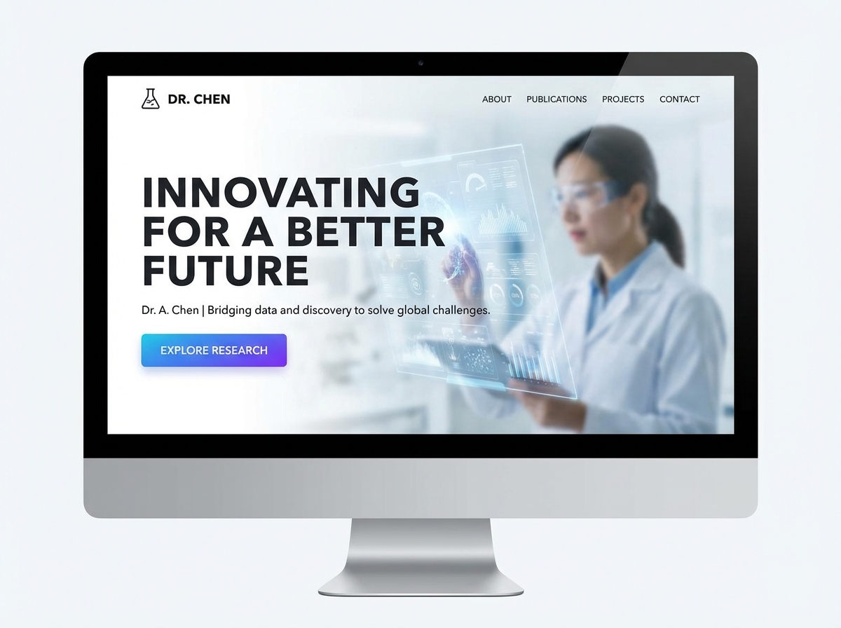 Build a Professional Online Presence as a Research Scientist website preview