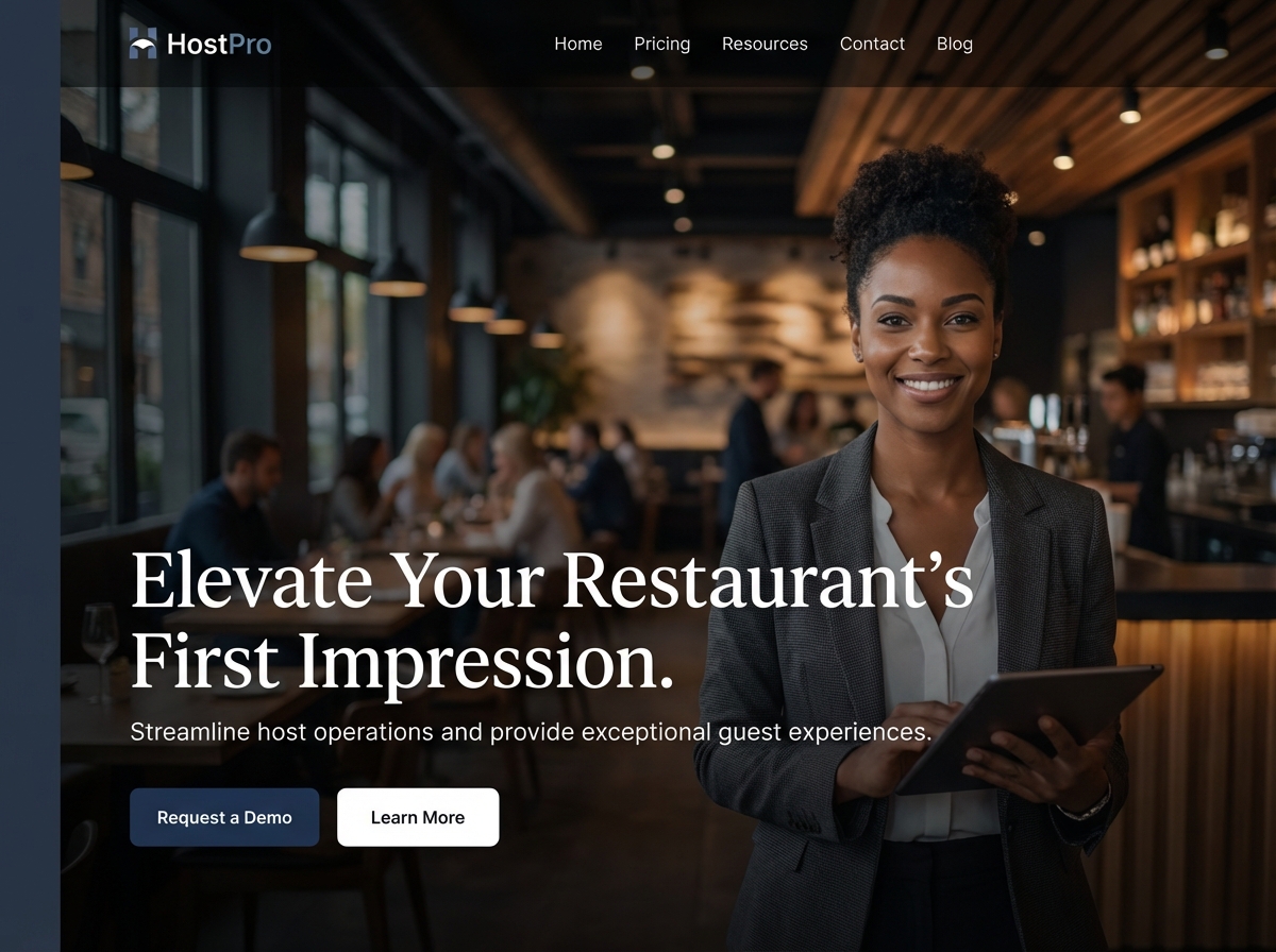Build a Restaurant Host Website that Grabs Attention website preview