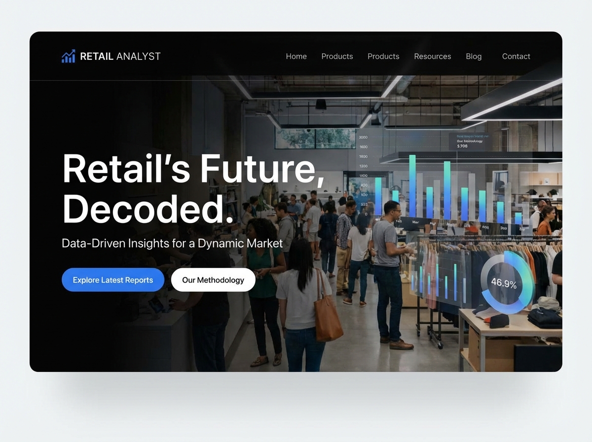 Build Your Professional Retail Analyst Portfolio website preview