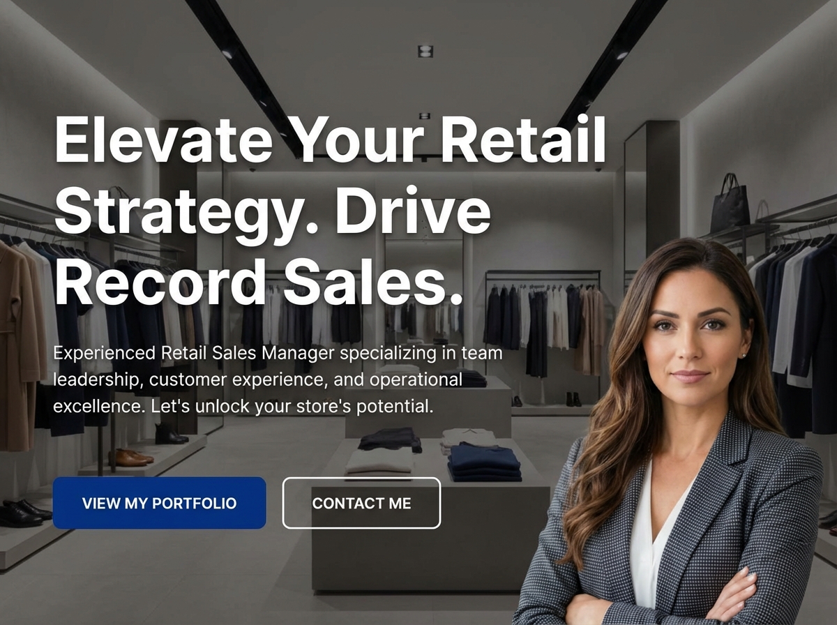 Build Your Professional Retail Sales Manager Website website preview