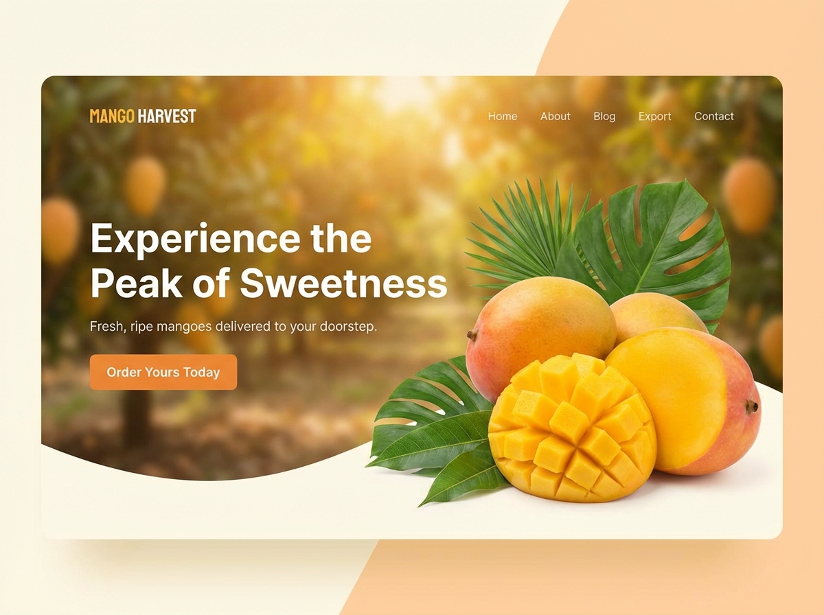 Unleash the Vibrancy of Ripe Mango Color Online website preview