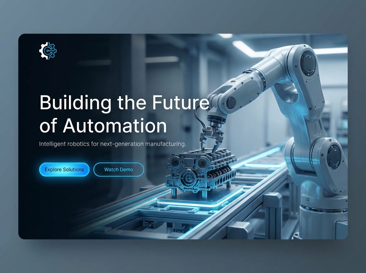 Build Your Powerful Robotics Manufacturing Website website preview