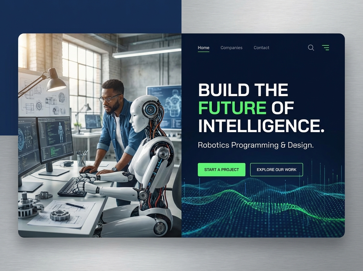 Build Your Robotics Portfolio with Grigora website preview
