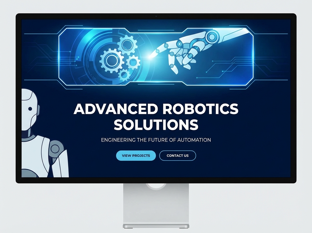 Build a Cutting-Edge Robotics Specialist Website website preview