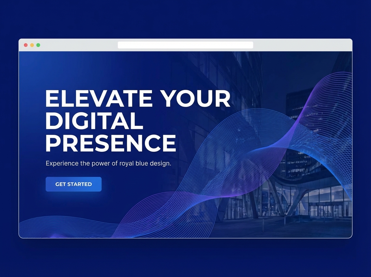 Unleash the Power of Royal Blue with Grigora website preview