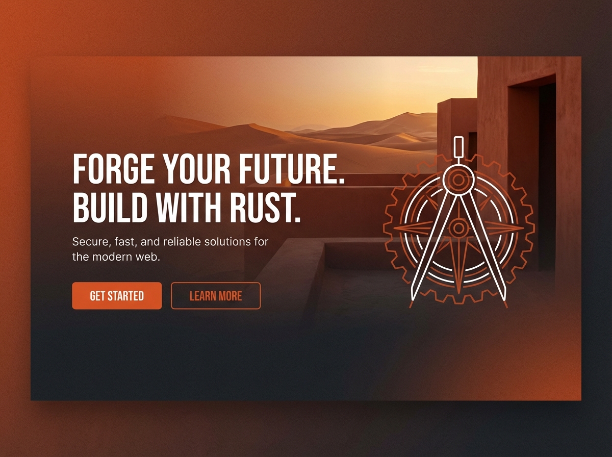 Unleash Creativity with the Perfect Gradient of Rust Orange Color website preview