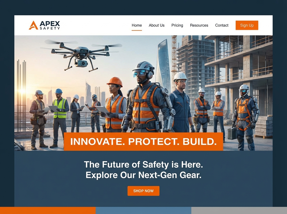 Build a High-Performance Website for Your Safety Equipment Business website preview