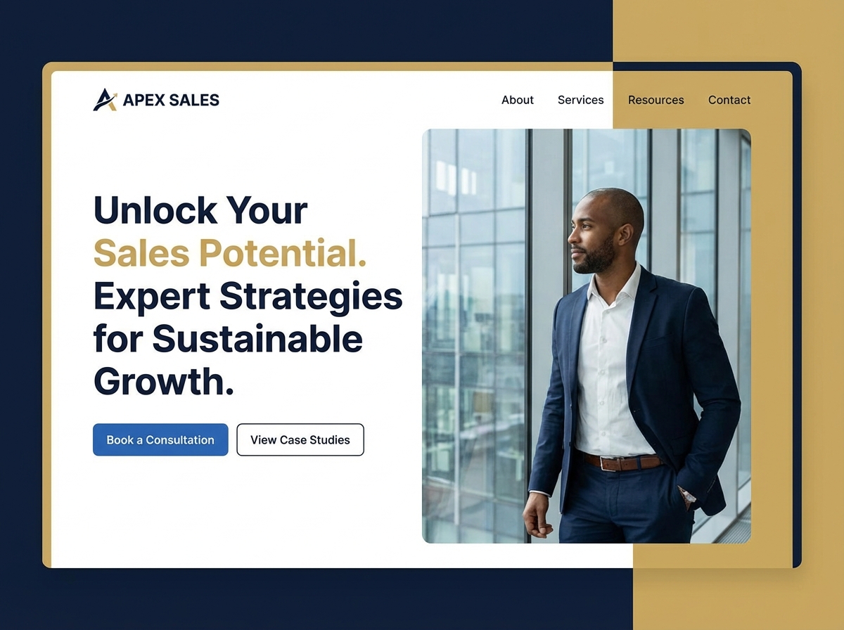 Build a High-Converting Sales Consultant Website website preview