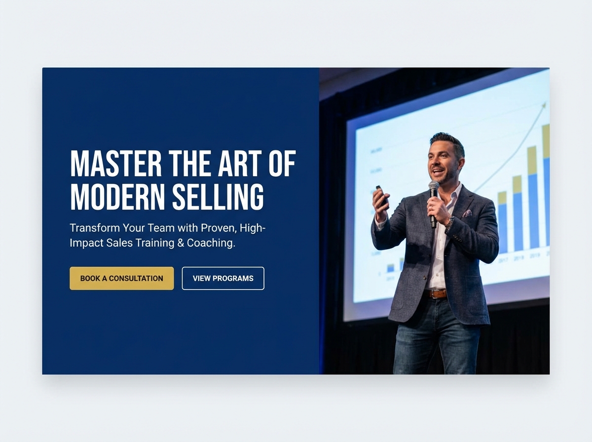 Build Your Authority with a Professional Sales Trainer Website website preview