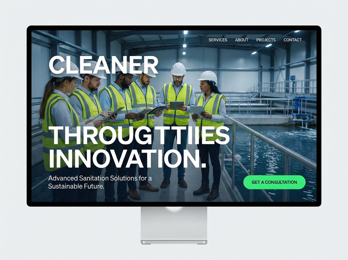 Build a Professional Website for Your Sanitation Engineer Business website preview