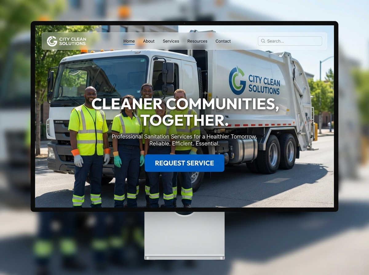 Build a Powerful Website for Your Sanitation Services website preview
