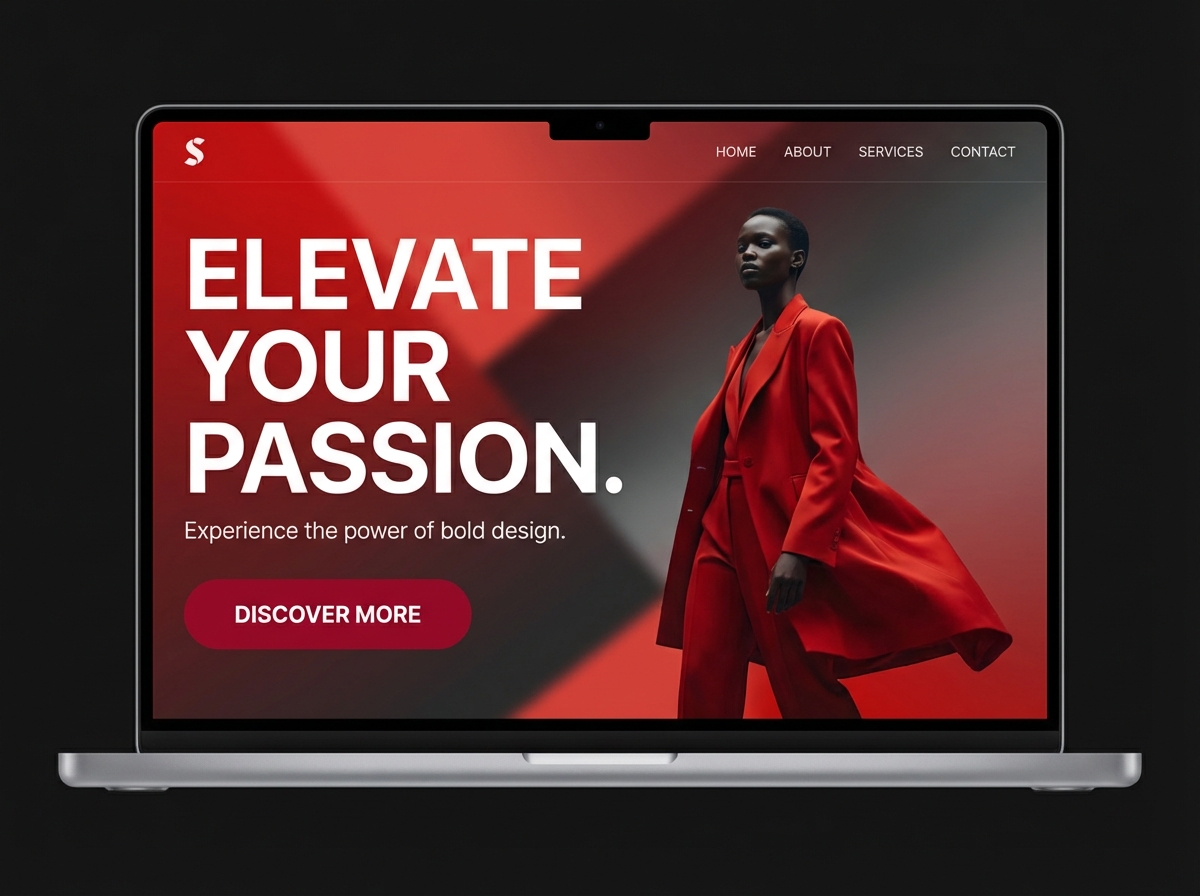 Unleash the Power of Your Website with the Radiant Scarlet Color website preview