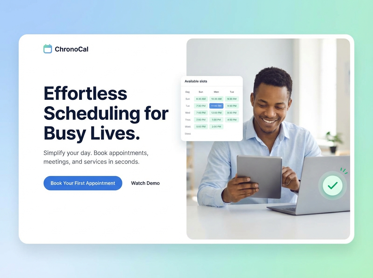 Streamline Your Business with Powerful Online Appointment Scheduling website preview