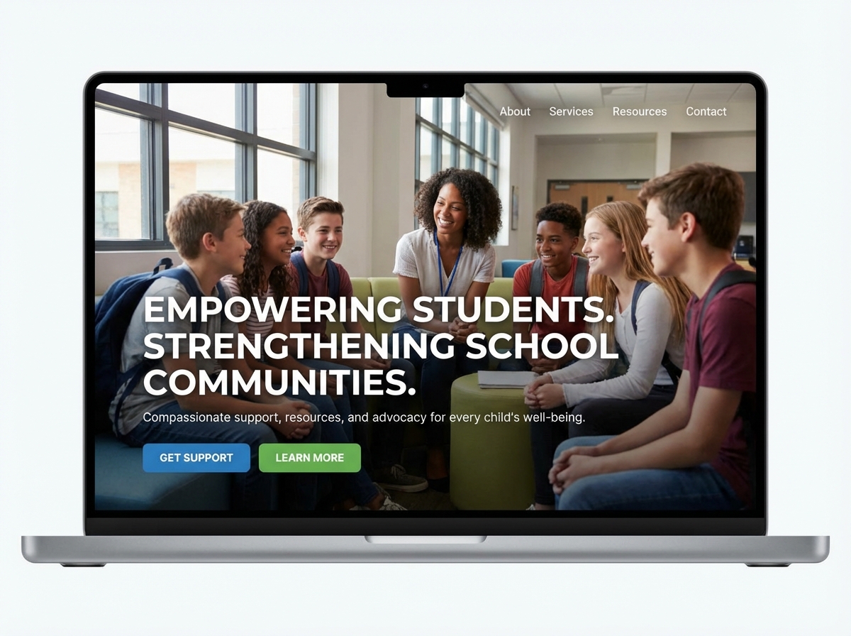 Build Your Professional School Social Worker Website Easily website preview