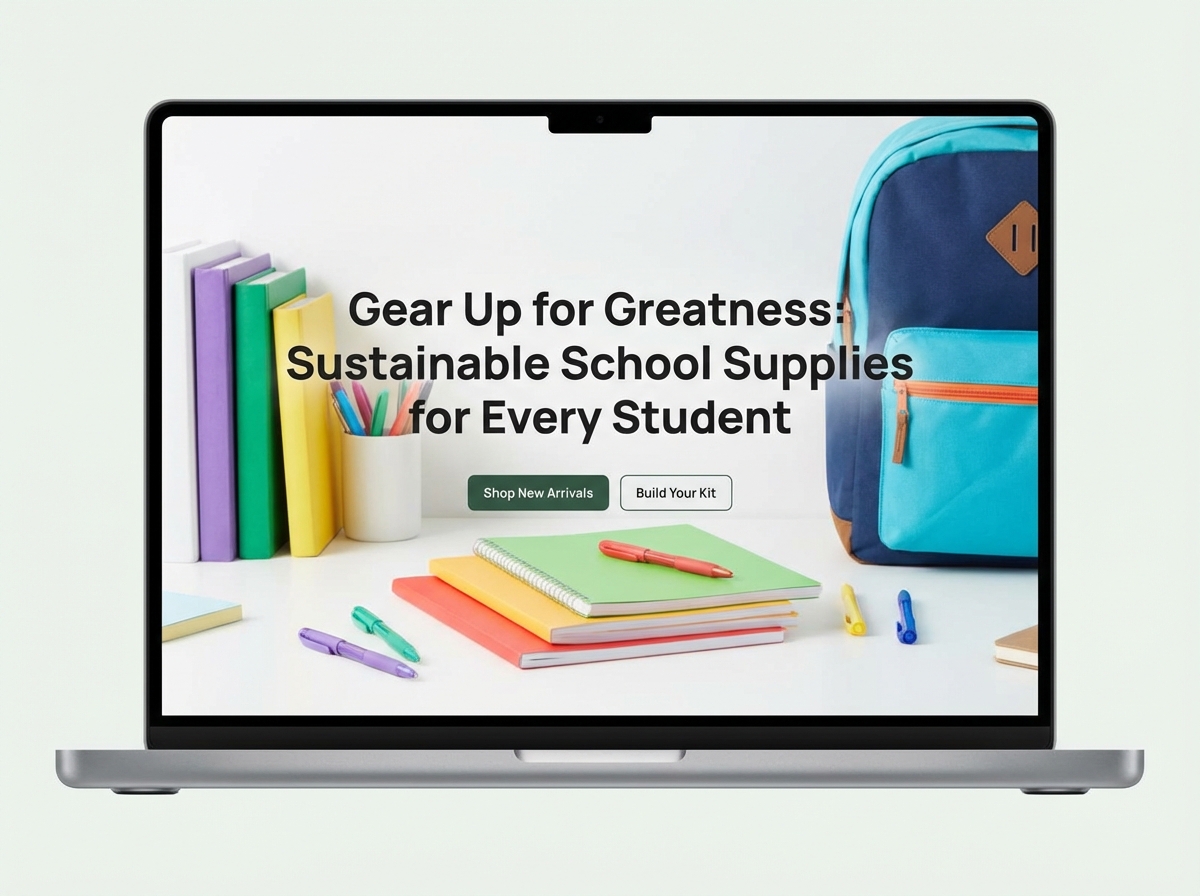 Your Ultimate Online Hub for School Supplies website preview