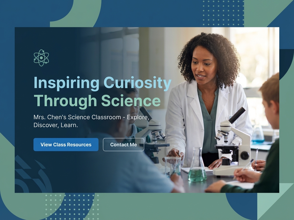 Build Your Engaging Online Presence as a Science Teacher website preview