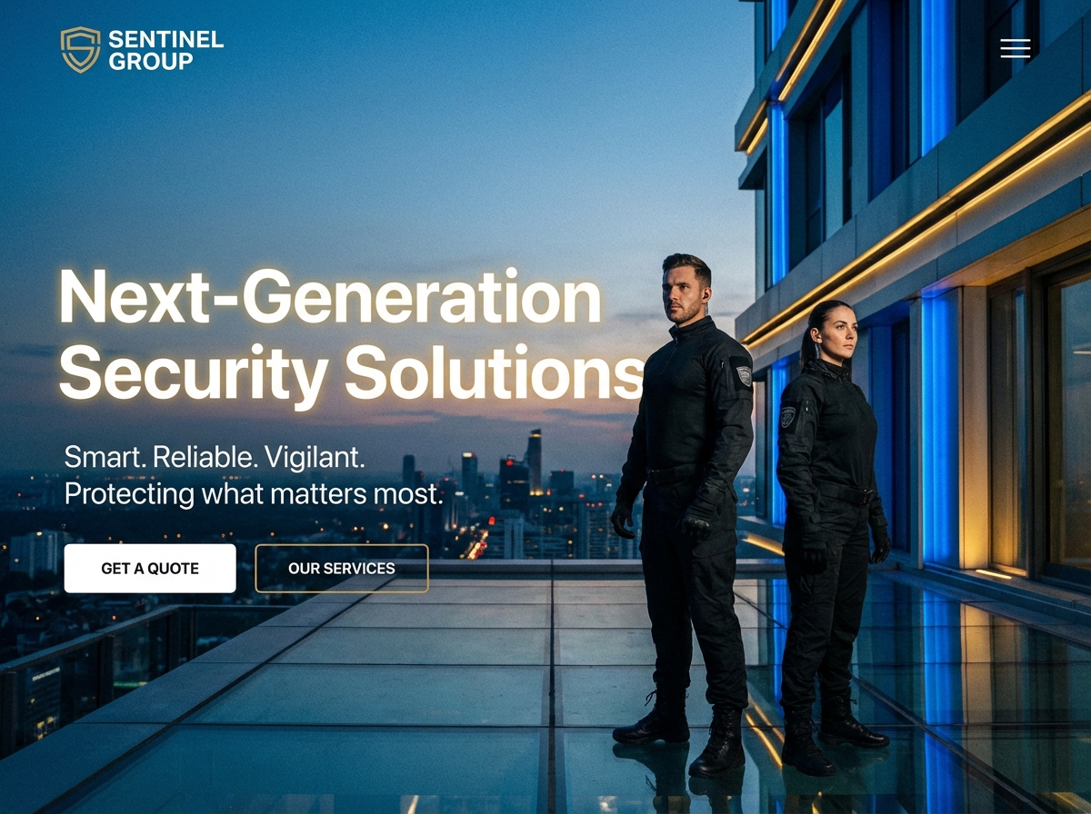 Build a Powerful Website for Your Security Guard Services website preview