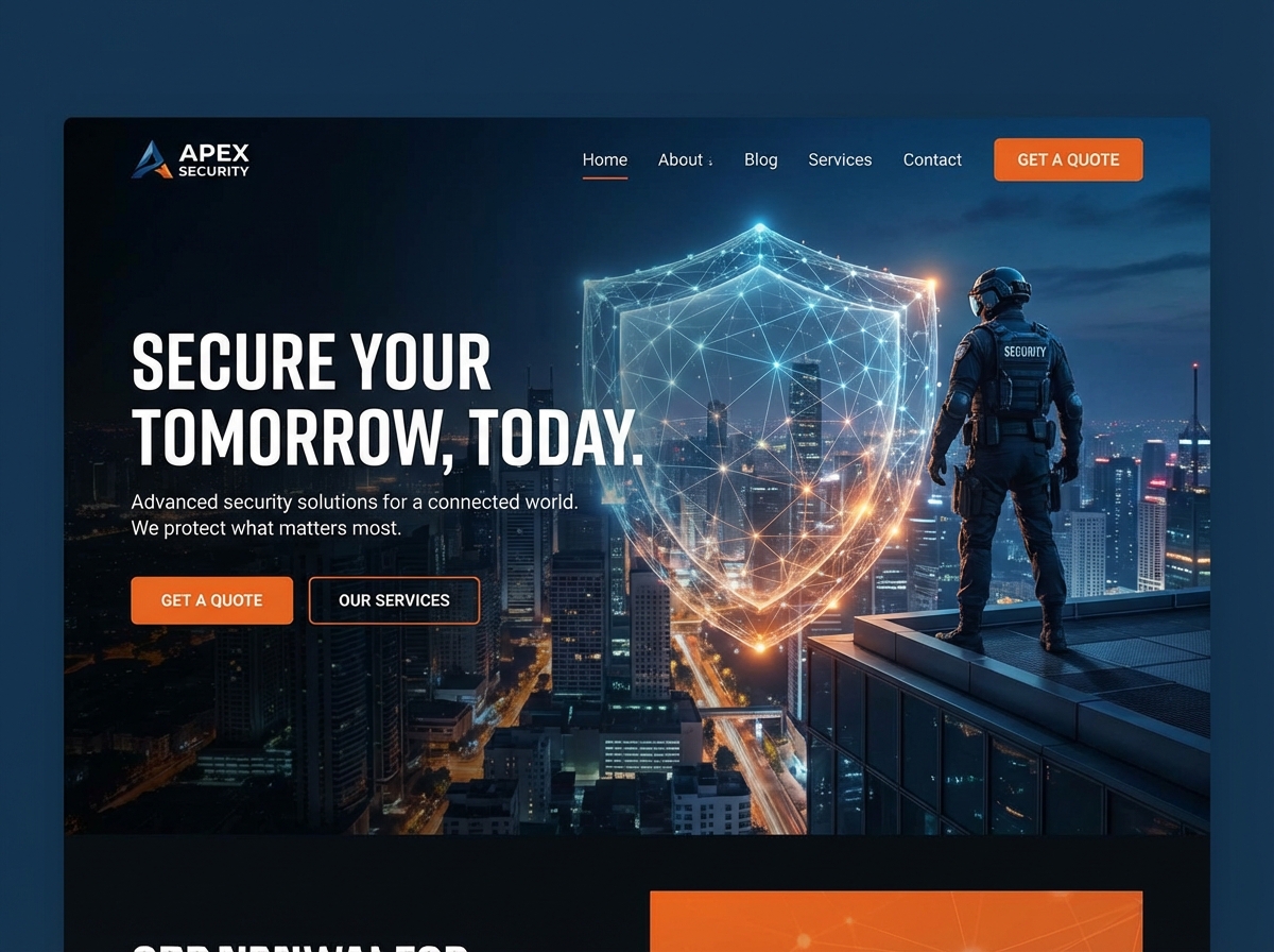 Build a Professional Website for Your Security Services website preview