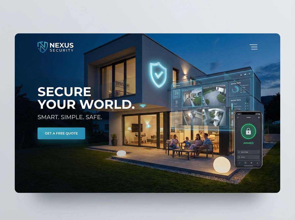 Build a High-Converting Website for Your Security Systems Business website preview