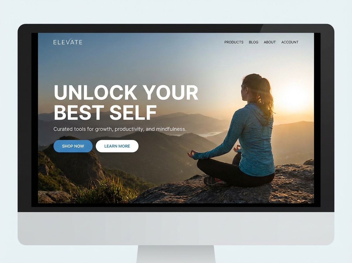 Build a Website for Your Thriving Self-Improvement Products website preview