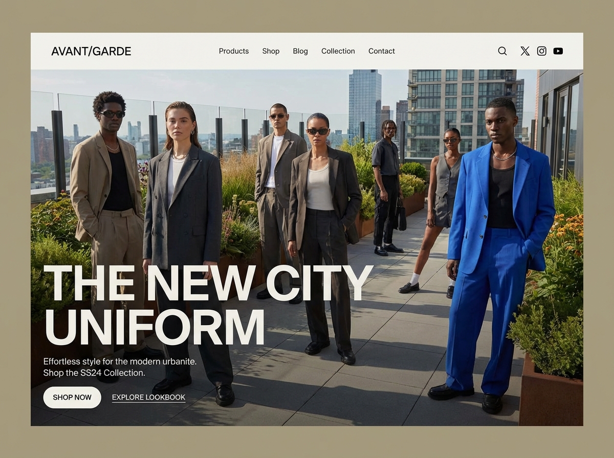 Launch Your Online Fashion Store with Grigora website preview