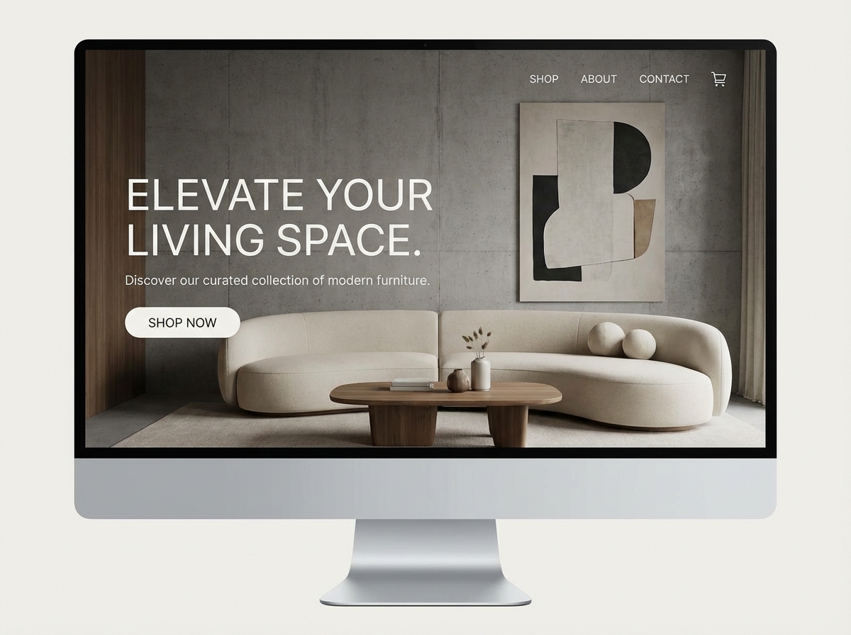 Build Your Furniture Selling Website Today website preview