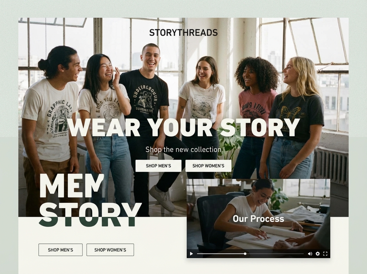 Launch Your Own Online Store for Selling T-Shirts website preview