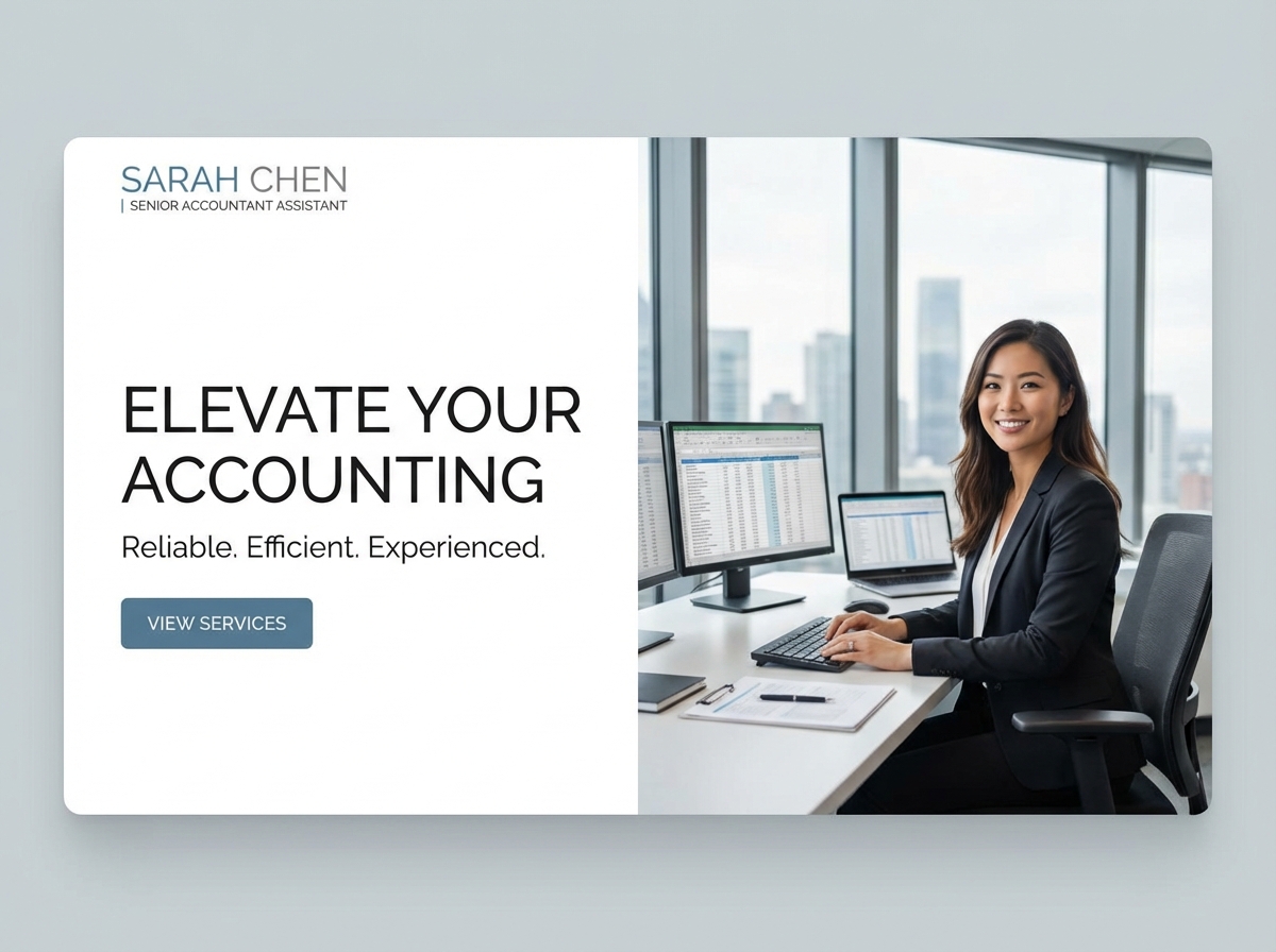 Build Your Professional Senior Accountant Assistant Portfolio Today website preview