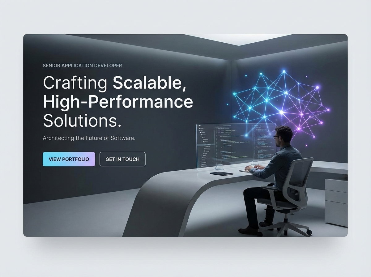 Build Your Professional Developer Portfolio with Grigora website preview