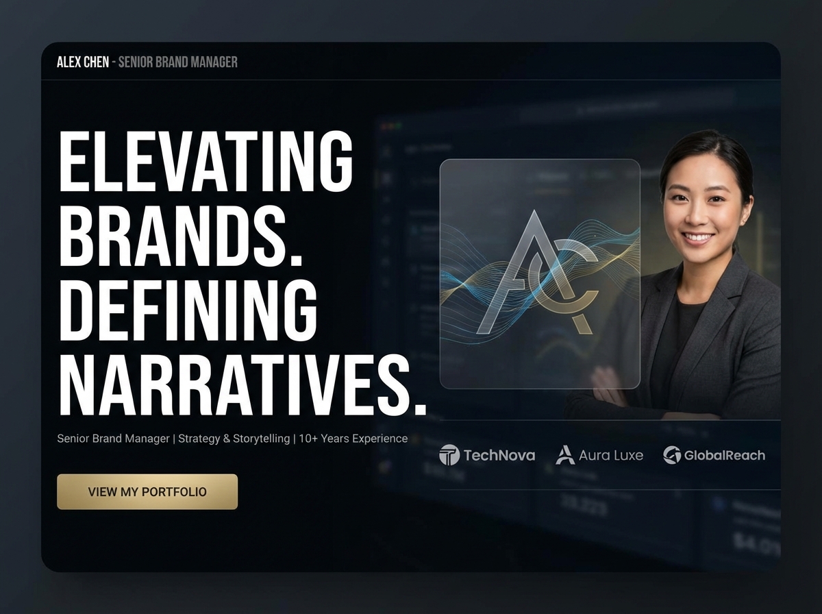 Build Your Authority as a Senior Brand Manager website preview