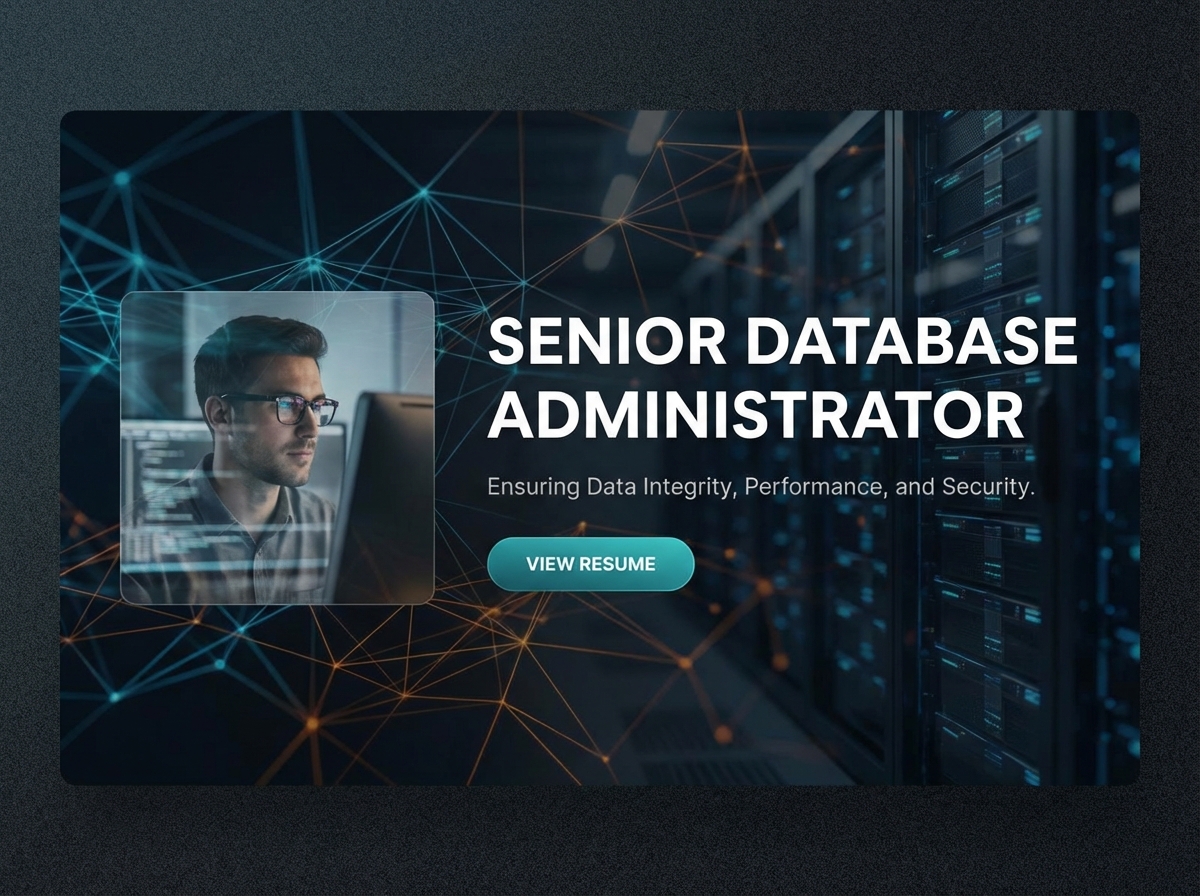 Build Your Professional Senior Database Administrator Portfolio website preview