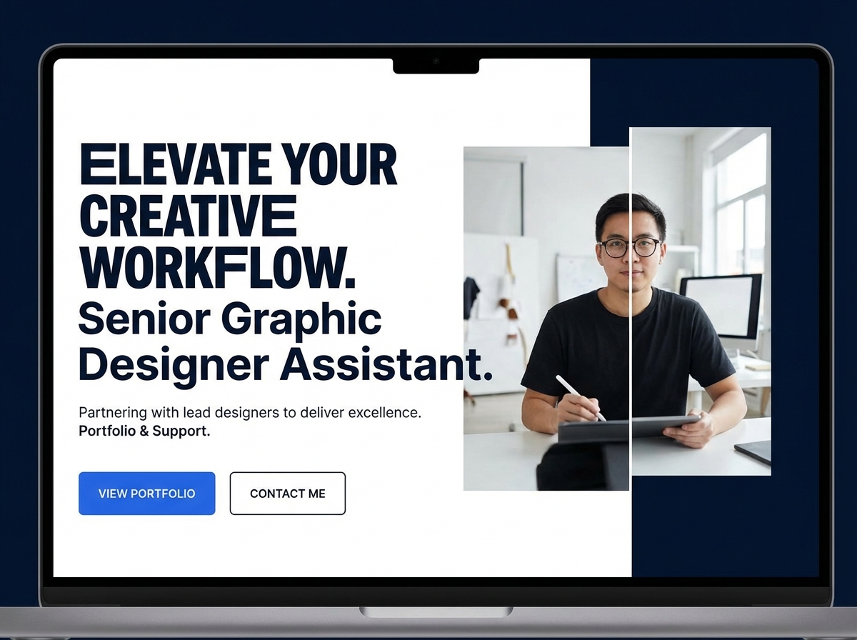 Build Your Professional Senior Graphic Designer Assistant Portfolio Today website preview