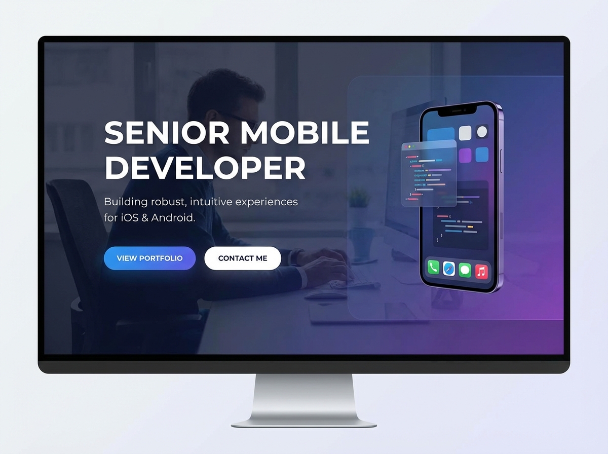 Showcase Your Expertise with a Stellar Senior Mobile Developer Portfolio website preview