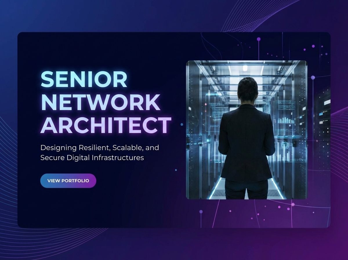 Build Your Professional Senior Network Architect Portfolio website preview