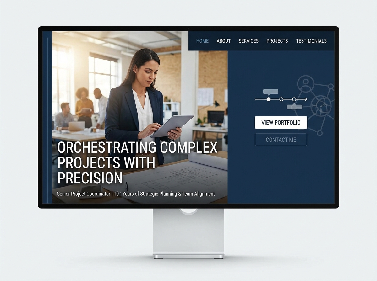 Streamline Your Projects: The Ultimate Senior Project Coordinator Website Builder website preview