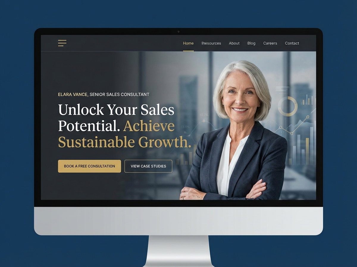 Build Your Powerful Senior Sales Consultant Portfolio website preview