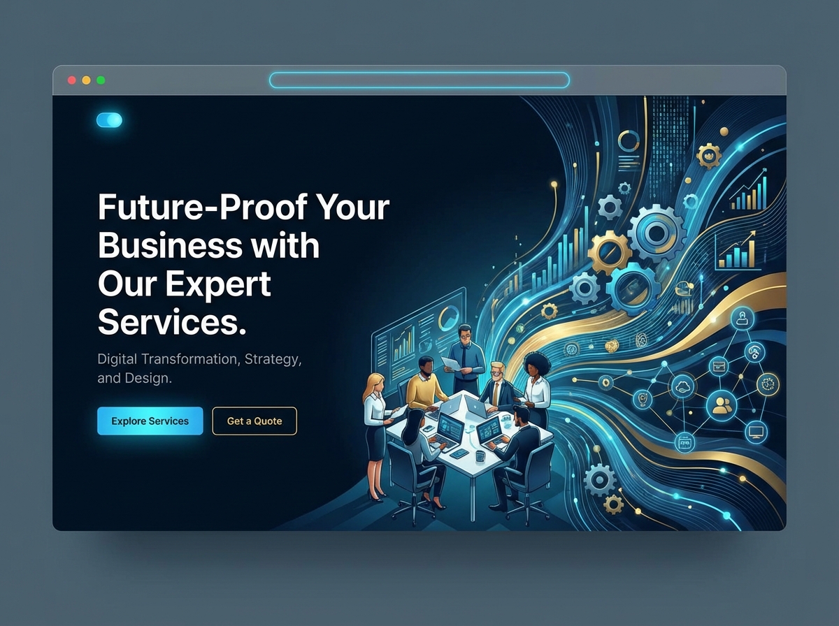 Build a Stunning Online Home For Your <span class='gradient-text'>Services Business</span> website preview