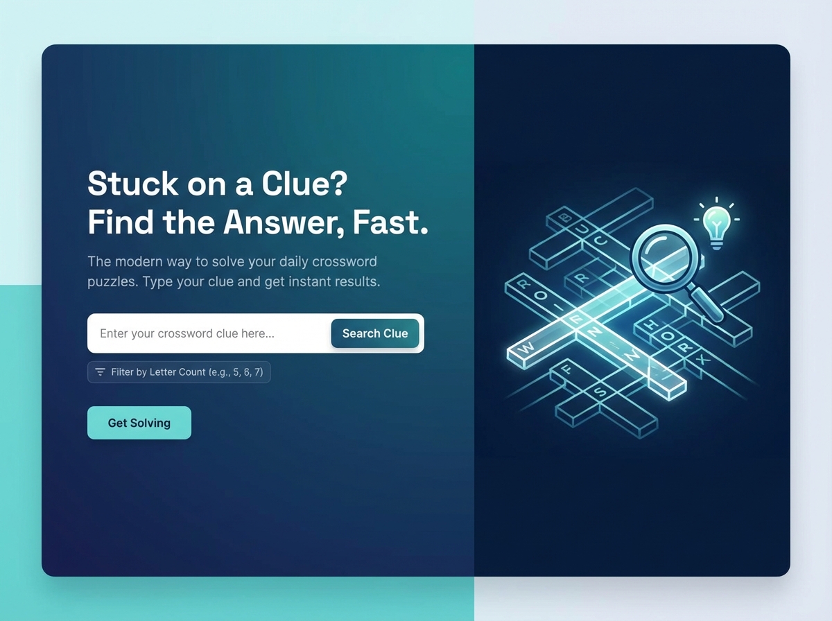 Solve Any Challenge with Our Crossword Clue Finder website preview