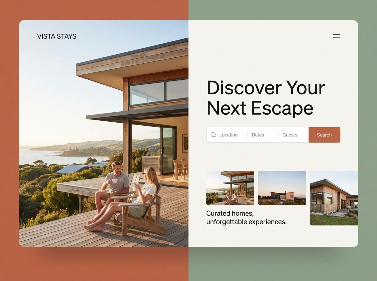 Build Your High-Converting Short-Term Rental Website website preview