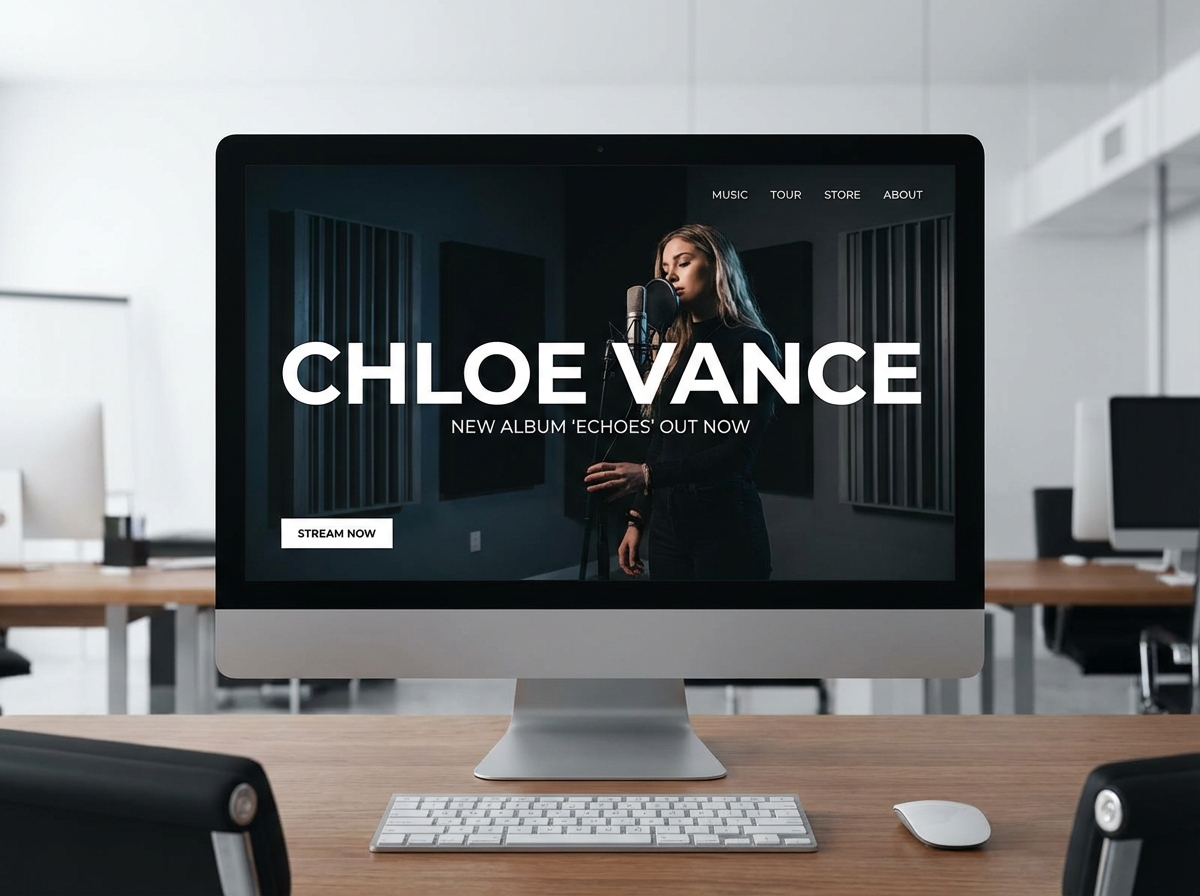 Build Your Stunning Online Singer Portfolio website preview