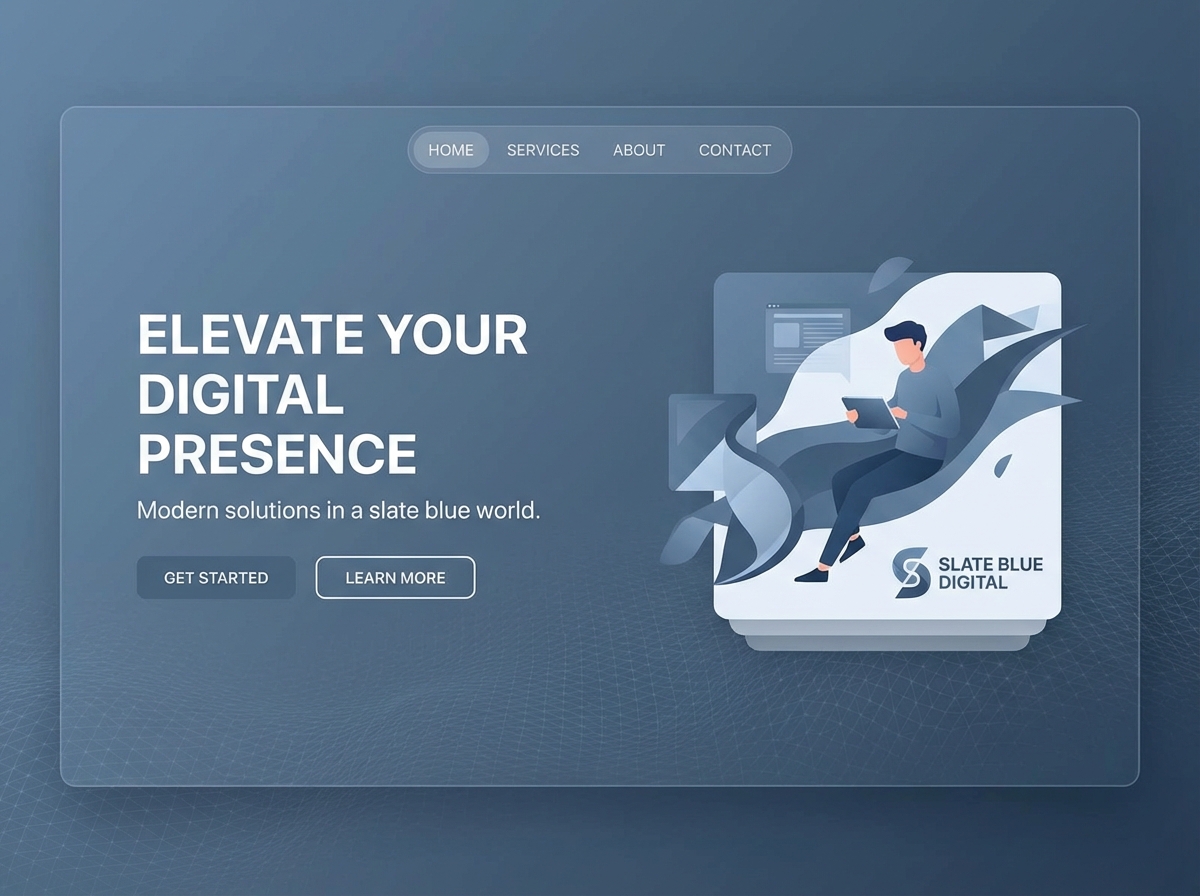 Build Websites with Stunning Slate Blue Colors website preview