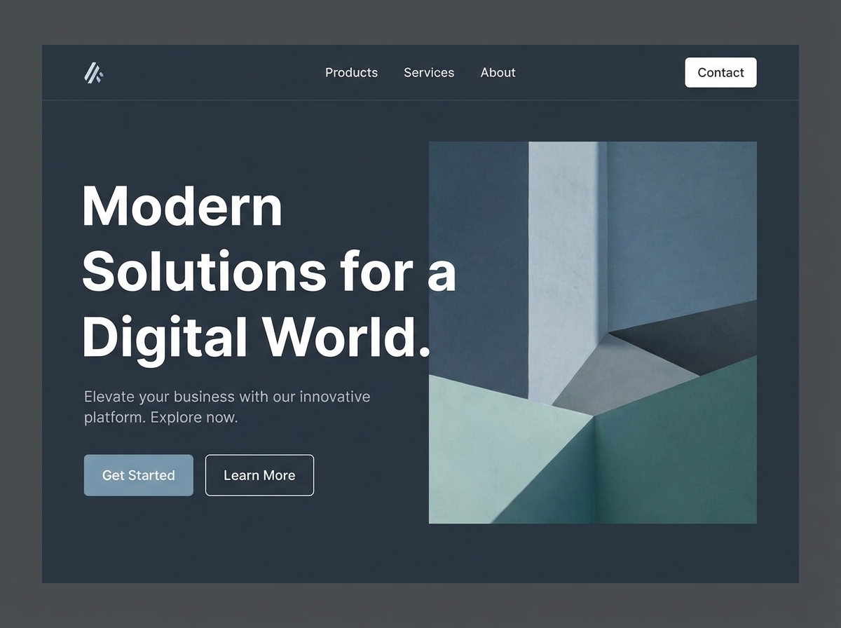 Build with the Elegance of a Slate Color Palette website preview