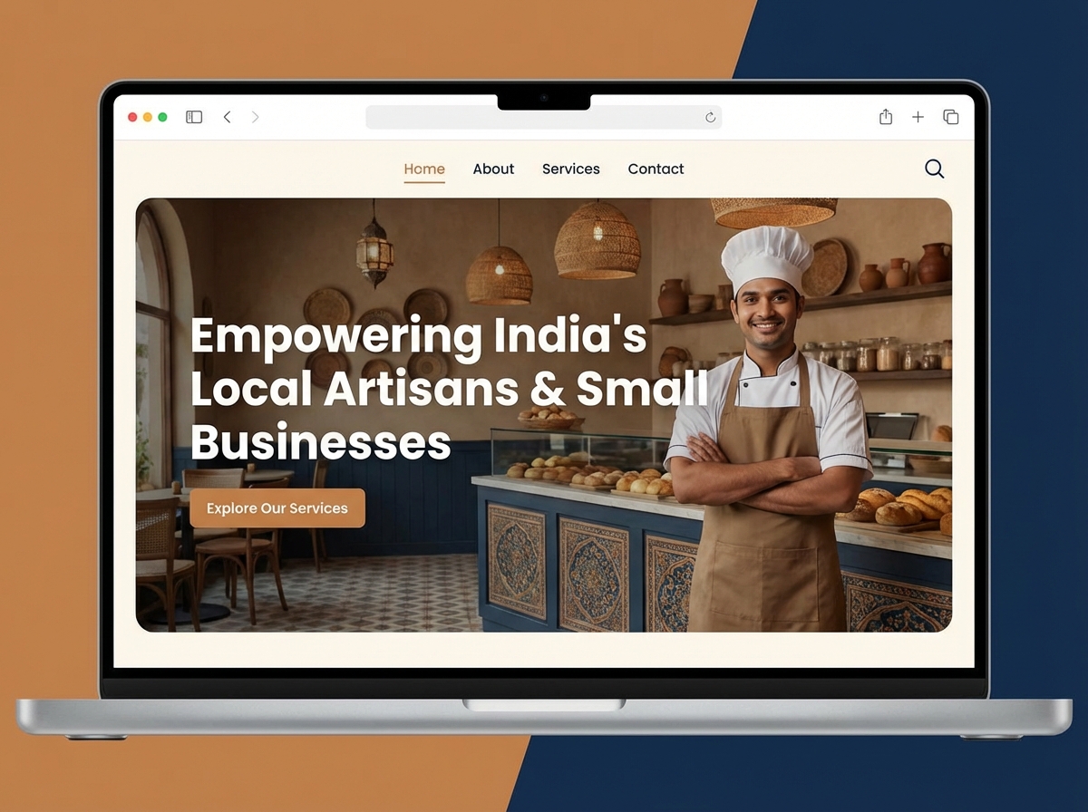 Build a Website for Your Small Business in India website preview