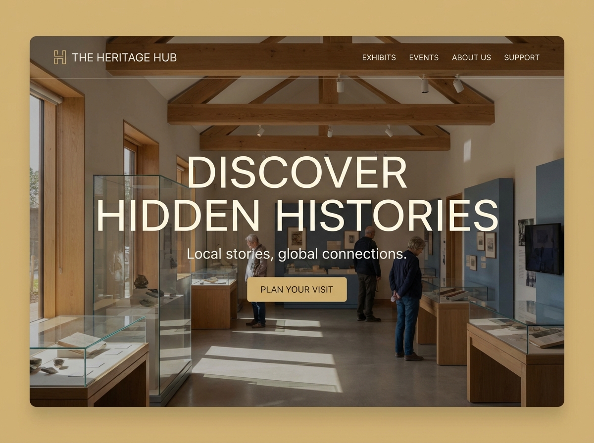 Build a Captivating Website for Your Small Museum website preview