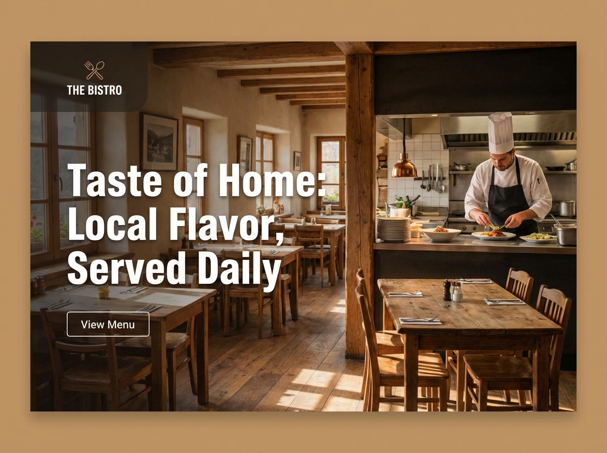 Build Your Dream Small Restaurant Website Today website preview